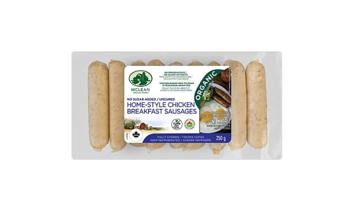 Organic Chicken Breakfast Sausages- Code#: MP1481