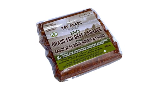 Grass Fed Beef Sausages - Spicy (Frozen)- Code#: MP1508