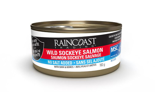 Canned Sockeye Salmon, No Salt- Code#: MP7201