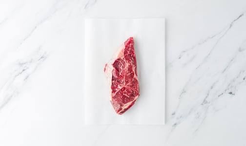 Grass Fed/Grass Finished Striploin Steak (Frozen)- Code#: MP734-NV