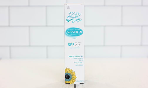 Organic Adult Sunscreen Spray SPF27- Code#: PC0128
