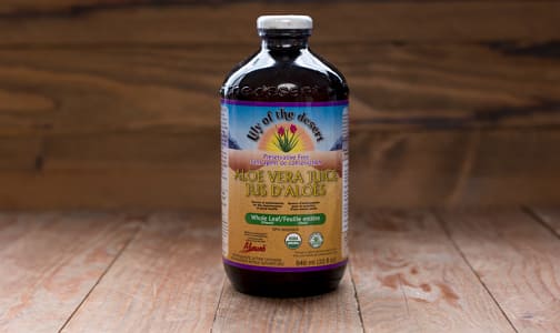 Organic Whole Leaf Aloe Vera Juice - Preservative Free- Code#: PC1152