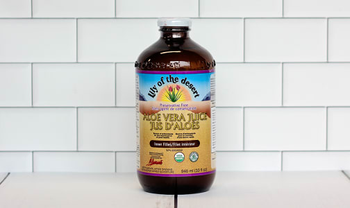 Organic Inner Fillet Aloe Vera Juice, Preservative Free- Code#: PC1153