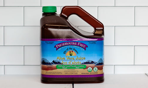 Organic Whole Leaf Aloe Vera Juice, Preservative Free- Code#: PC1954