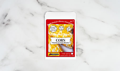 Corn, Peach&Cream, Bicolour Seed  Best Used By 2022- Code#: PC5061