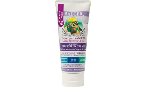 Organic SPF 30 CLEAR Sunscreen - Lavender- Code#: PC5818
