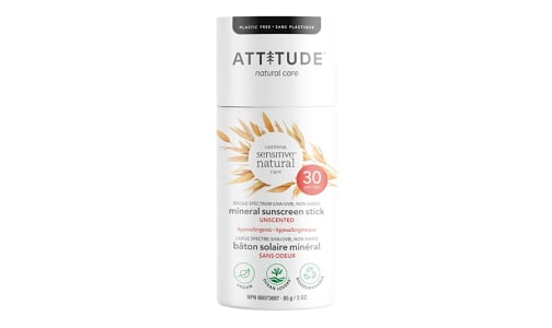 Oatmeal Sensitive Mineral Sunscreen Stick SPF 30 Unscented- Code#: PC5911
