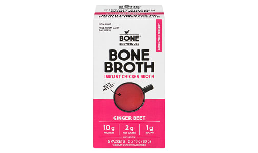 Ginger Beet Instant Chicken Bone Broth- Code#: PM1386
