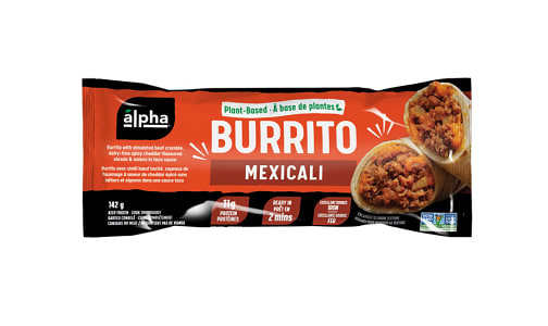 Plant-Based Burrito Mexicali (Frozen)- Code#: PM1456