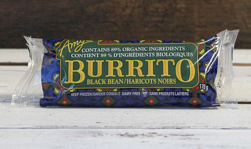 Organic Black Bean & Vegetable Burrito (Frozen)- Code#: PM3214