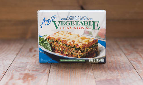 Organic Vegetarian Lasagna, Frozen (Frozen)- Code#: PM620