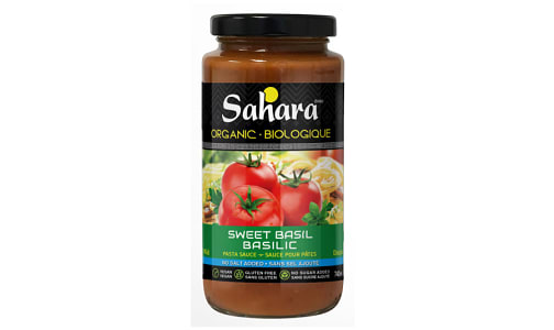 Organic Basil Pasta Sauce -  No Salt/Sugar- Code#: SA0711