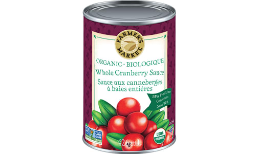 Organic Cranberry Sauce- Code#: SA1184