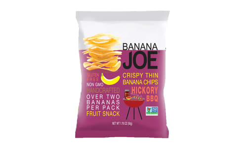 Hickory BBQ, Thin Crispy Banana Chips- Code#: SN0285