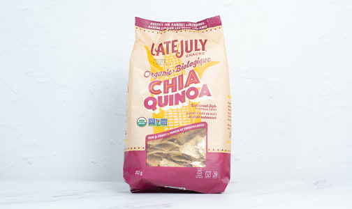 Organic Resturant Style Tortilla Chips, Chia & Quinoa- Code#: SN0429