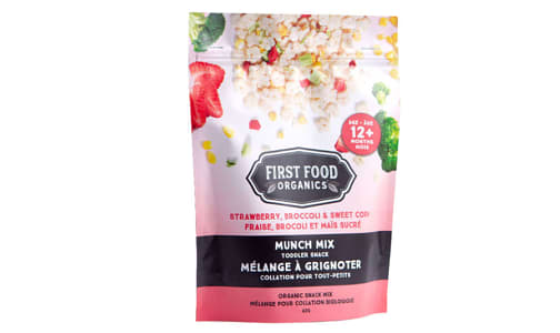 Organic Munch Mix Toddler Snack: Strawberry, Broccoli & Sweet Corn- Code#: SN1981