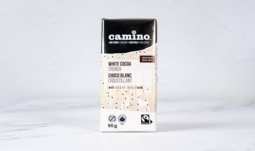 Organic White Chocolate Cocoa Crunch Bar- Code#: SN2408