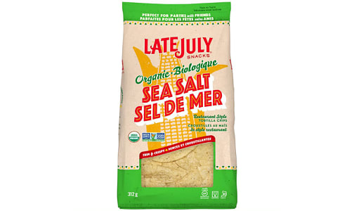 Organic Thin & Crispy Tortilla Chips - Sea Salt- Code#: SN755