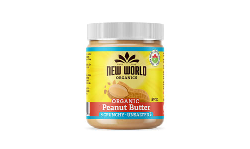 Organic Peanut Butter - Crunchy, Unsalted- Code#: SP0093