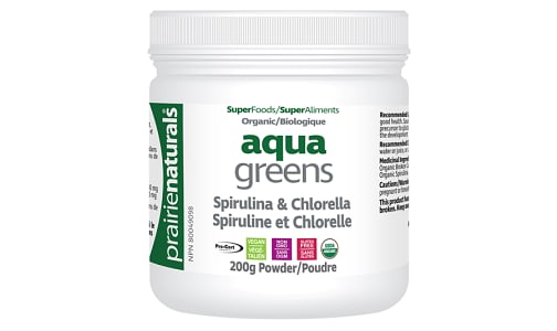 Organic Aqua Greens - Spirulina & Chlorella Powder- Code#: VT1240