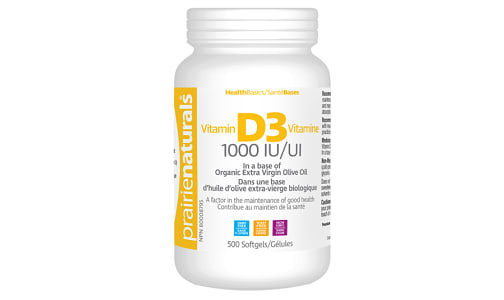 Vitamin D3 1000 IU- Code#: VT1244