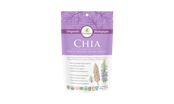 Organic White Chia Seeds - Cold Milled