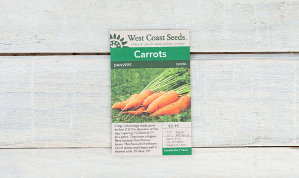  Danvers  Carrot Seeds