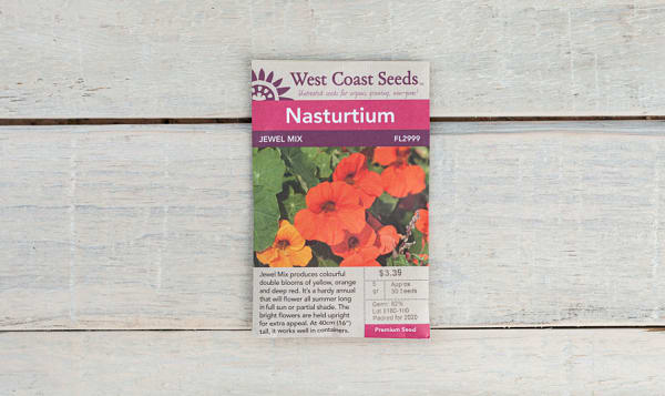  Jewel Mix  Nasturtium Seeds