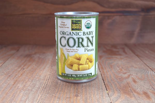 Organic Cut Baby Corn - BPA Free