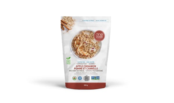 Organic Sprouted Oatmeal, Apple Cinnamon