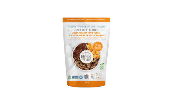 Organic Gluten Free Sprouted Goldenberry Honeybush Tea-Infused Granola