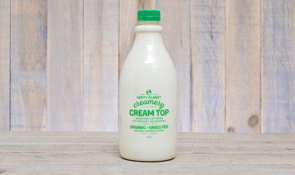 Organic Grass Fed Cream Top Whole Milk