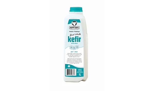 Happy Days Plain Goat Milk Kefir 1 L Shop At Spud Ca