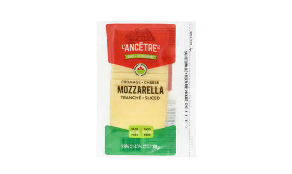 Organic Sliced Mozza 28% MF