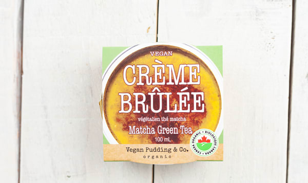 Organic Vegan Crème Brulee - Matcha Green Tea