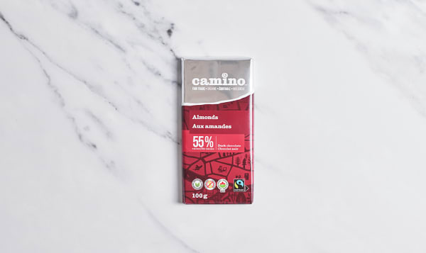 Organic Dark Chocolate Bar with Almonds