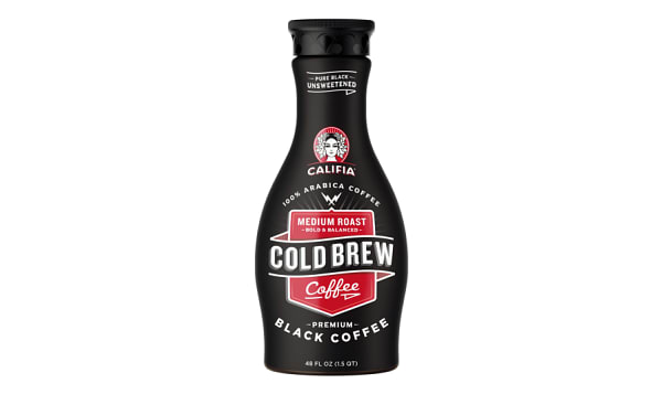 Pure Black Cold Brew Coffee - Unsweetened Medium Roast