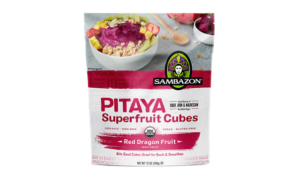 Organic Pitaya Superfruit Cubes (Frozen)