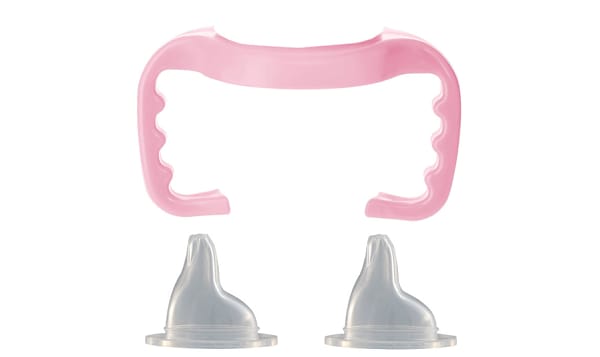 Baby Bottle To Sippy Cup Conversion / Replacement Kit - Pink