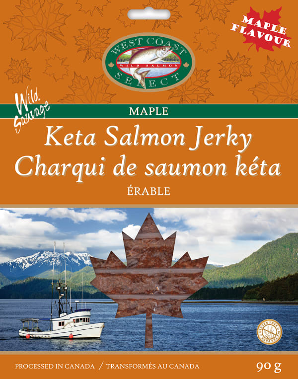 Sleeved Salmon Jerky - Maple