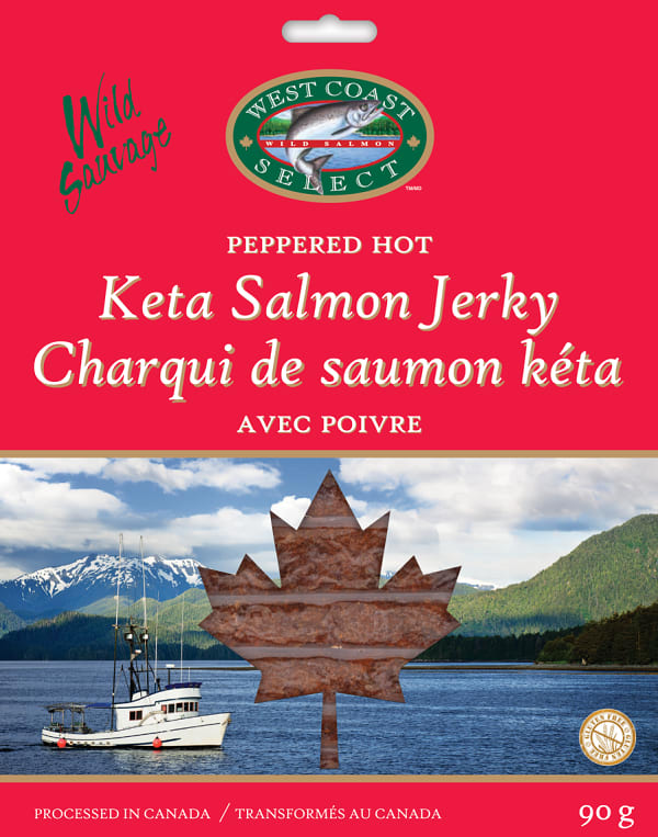 Sleeved Salmon Jerky - Hot