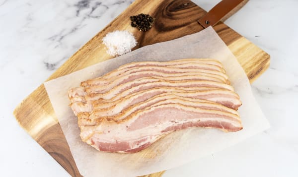 Fresh, Sliced Bacon