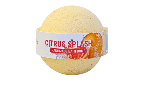 Citrus Splash Bath Bomb With Cranberry Seed Oil