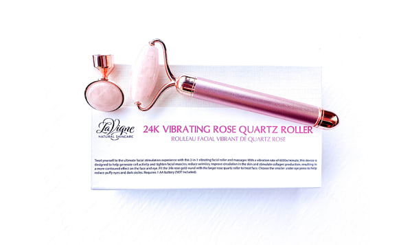 24k Rose Gold 2in1 Electric Facial Massager