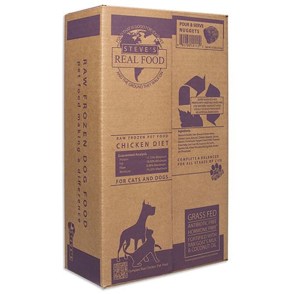 Free Range Raw Chicken Nuggets for Dogs & Cats (Frozen)