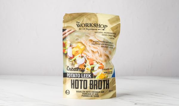 Vegan Creamy Potato Leek Hoto Broth (Frozen)
