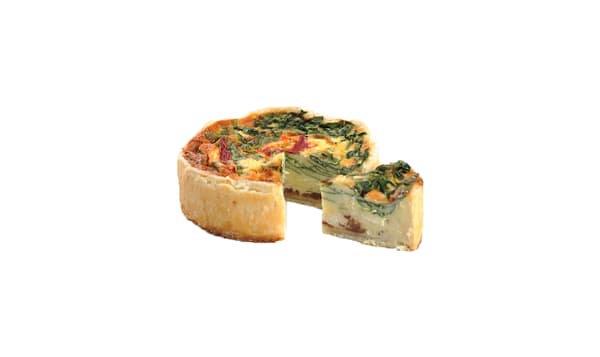 Roasted Red Pepper & Goat Cheese Quiche (Frozen)