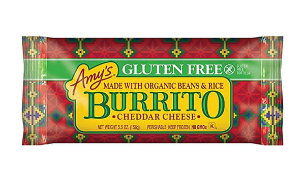 Amy's Gluten Free Bean & Cheese Burrito (Frozen)
