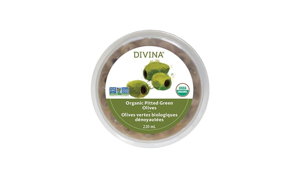 Organic Pitted Green Olive Deli Cup