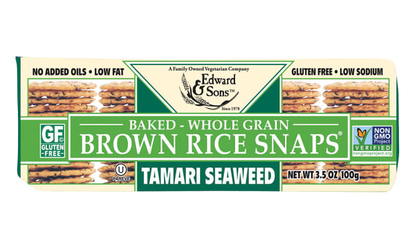 Brown Rice Snaps - Tamari Seaweed